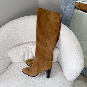 Saks Fifth Avenue Brown Camel Marlow Over the Knee Boots Size 9.5